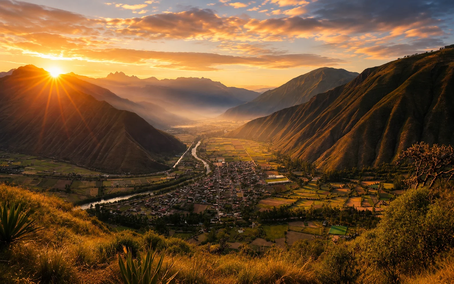 Sacred Valley At Dawn